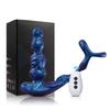Silicone Penis Ring, Anal Plug, and Vibrator 3-in-1, Prostate and Anal Stimulation Masturbator, Male Adult Sex Toys, Sex Toys