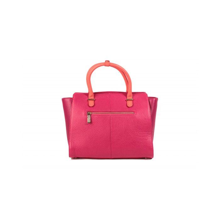 Sac en cuir - CHRISTIAN LACROIX - Elyse 1 - Rose/Fushia - Bandoulière réglable - 34x16x24 cm