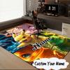 Custom Name Pika Ball Collection Carpet, Chair Rug,Area Rug for Office Bedroom living rooms bedroom, Doormat decor Christmas fan gifts