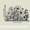 1pc Vintage Iron Flower Wall Art, Spring Rustic Metal Decor for Living Room Bedroom Patio, Outdoor Indoor Christmas Gift for Front Door