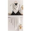 Elegant Elastic Satin Square Scarf Fashion Versatile Women Neck Scarf
