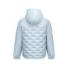 Skechers Windproof Warm Lightweight Woven Color Block Hooded Short Down Jacket Men outerwear Dawn-Gray P425M141-01DS