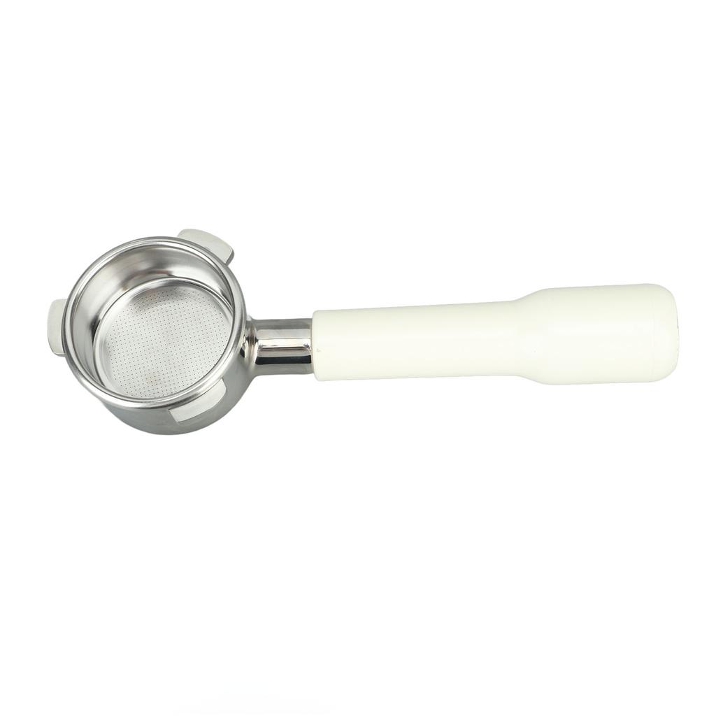 Bunnløs portafilter 54mm Rustfritt stål 3 ører Kaffeportafilter for Breville 8 Type C2 Hvit