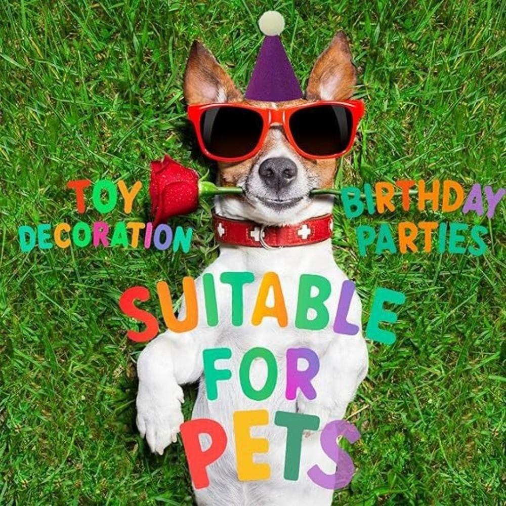 6/12pcs Lightweight Cone Hats Colorful Assorted Party Hats Cute Pet Party Hats  Stuffed Animals