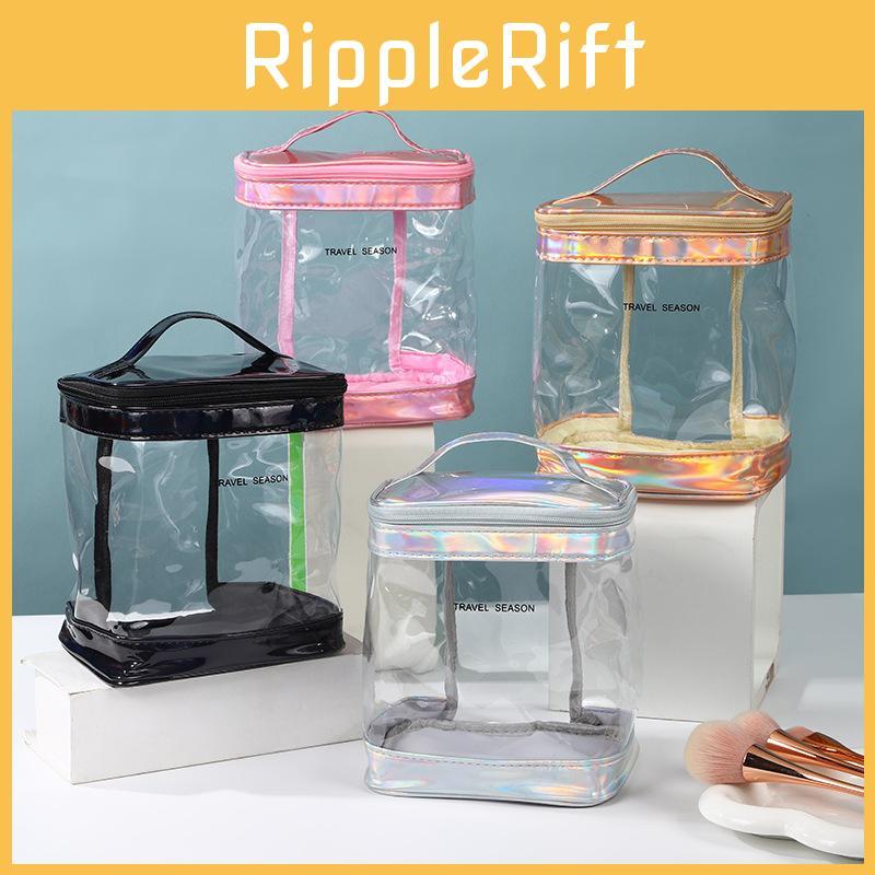Modern Minimalist Pvc Transparent Makeup Bag With Large Capacity For Travel And Storage