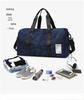 Large Capacity Travel Bag with Shoe Compartment, Wet/Dry Separation, for Sports, Swimming, and Fitness