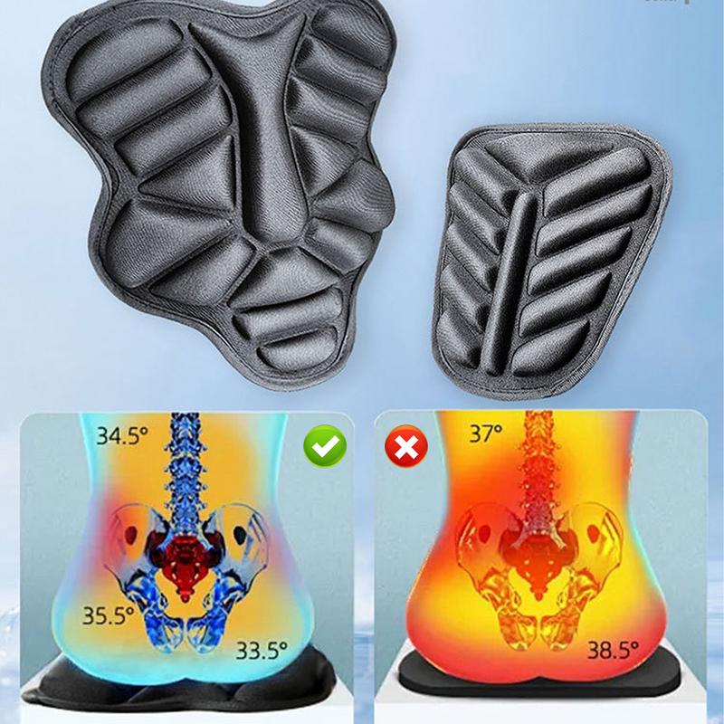 3D Motorcycle Seat Cushion Motorbike Pillow Pad Anti Cover Slip Gel Seat Cushion Durable Sunscreen Comfort Gel Foam Seat Pad