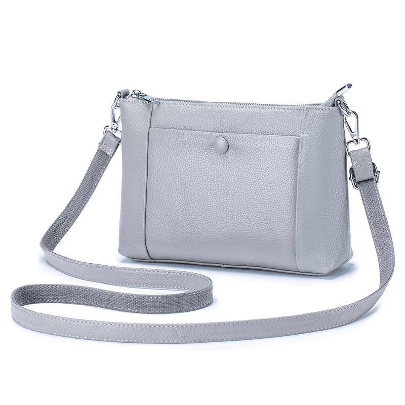 New Leather Simple Women's Bag High-end Shoulder Bag Versatile Fashion Small Square Bag Mother Messenger Bag Large Capacity