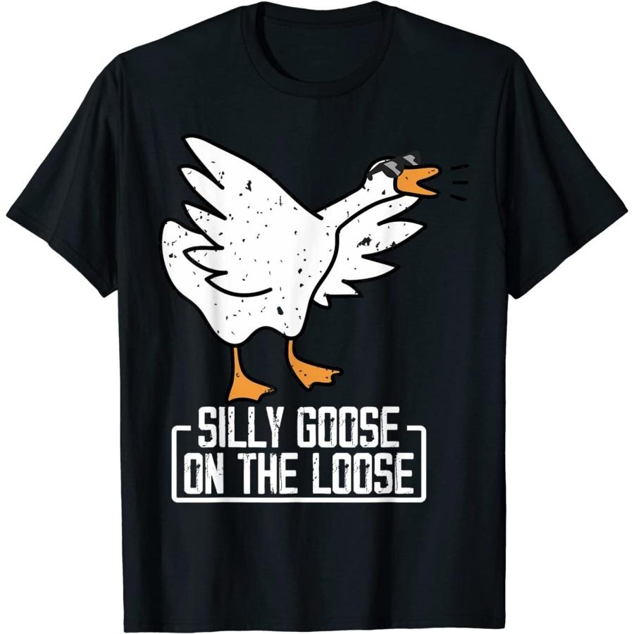 ZAANU Забавная Гусыня На Свободе Смешная Винтажная Самая Глупая Гусыня Футболка XXXXXL разноцветный