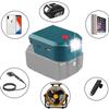 For Makita 14.4V/18V Lion Battery Dual USB converter Port with LED Light Spotlight Outdoor Flashlight for Makita Batteries