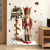 Nutcracker Soldier Self-Adhesive Wall Stickers for Bedroom Wall - Decorative Paper for Festival Atmosphere