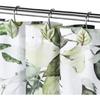 Gibelle 12PCS Leaves Shower Curtain Hooks, Green Plant Leaf Decorative Shower Curtain Hooks Metal Rustproof Cute Eucalyptus Shower Curtain Rings