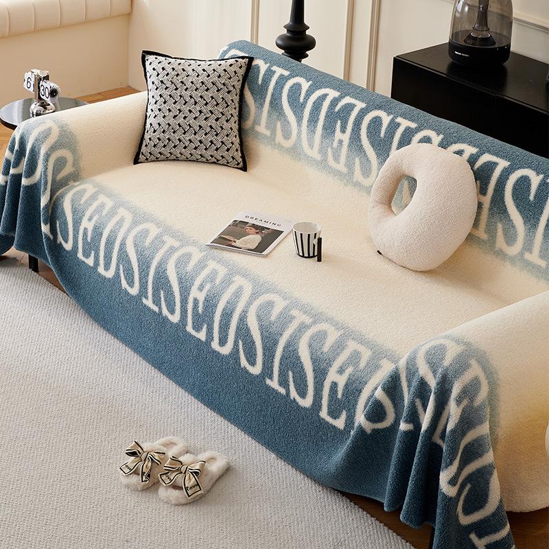 

Чехол для дивана из принтованной шерпы, зимнее бархатное полотенце для дивана, новогоднее плюшевое одеяло для дивана, чехол для дивана 180*130cm