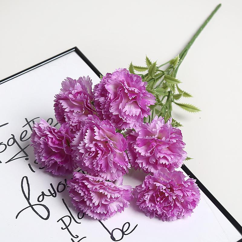 High-End Artificial Carnation Bouquet for Weddings and Home Decor