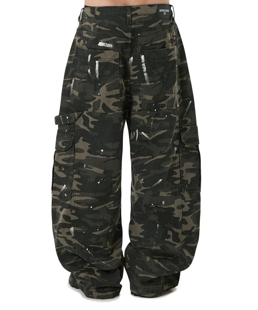 OHY Painted Cargo Pants - Camo