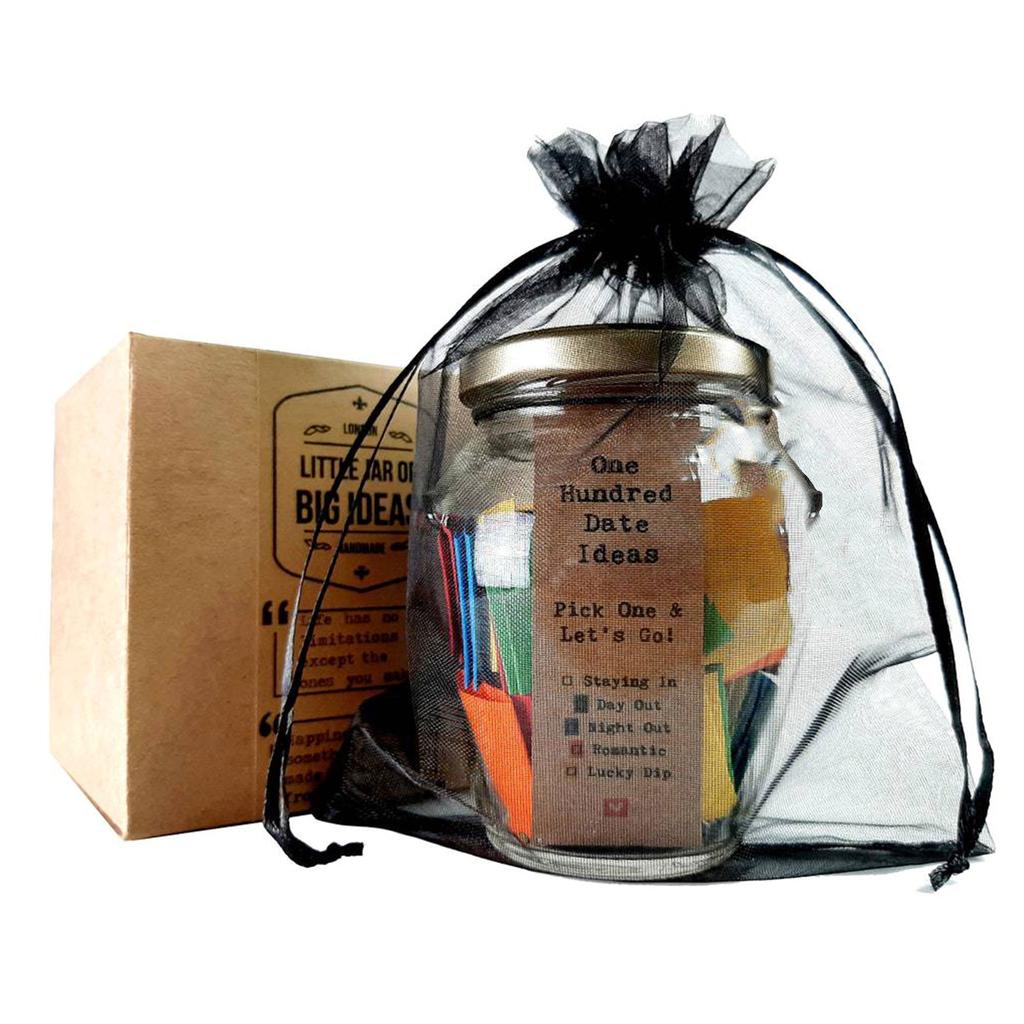 100 Date Ideas Glass Bottle Creative Glass Bottle Memo Valentines Day Date Ideas Can for Couple Anniversaries Girlfriend