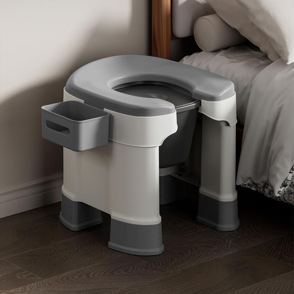 Adult Portable Toilet Home Indoor Bedroom Bedside Use for Elderly Pregnant Women
