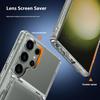 For Samsung Galaxy S25 Ultra Clear Case PC+TPU Phone Cover Card Holder Kickstand