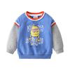 Trendy New Arrival Children's Hoodie Cartoon Print Fashion Patchwork Boys' Long-Sleeved Casual Outerwear Sporty Hoodie