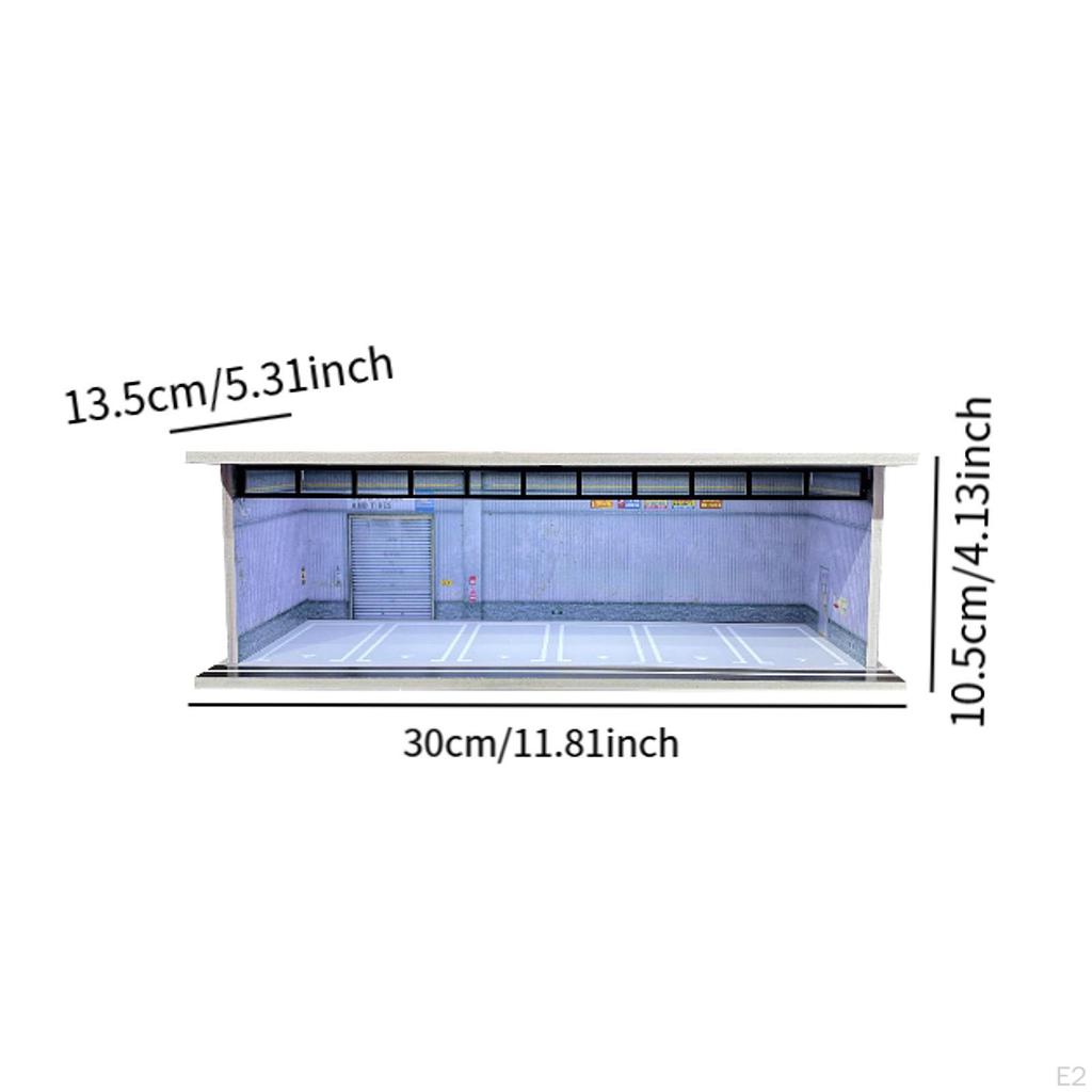 1/64 Model Car Display Case Garage Case,Display Stand Desktop Decor Vehicle