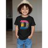 European Size Boys Round Neck Short Sleeved T Shirt  D Letter Series Pattern