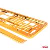 Orange Metallic License Plate Frame AMIO-03175
