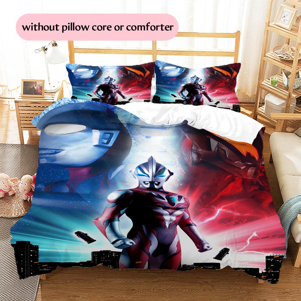 Ultraman Hauptheld Kunst Bettwäsche Set, Ikonische Charakter Schlafzimmer Dekoration, Premium Haus Ornament Geschenk.chl