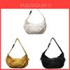 Nylon Shoulder Bag With Drawstring Closure For Casual Daily Use