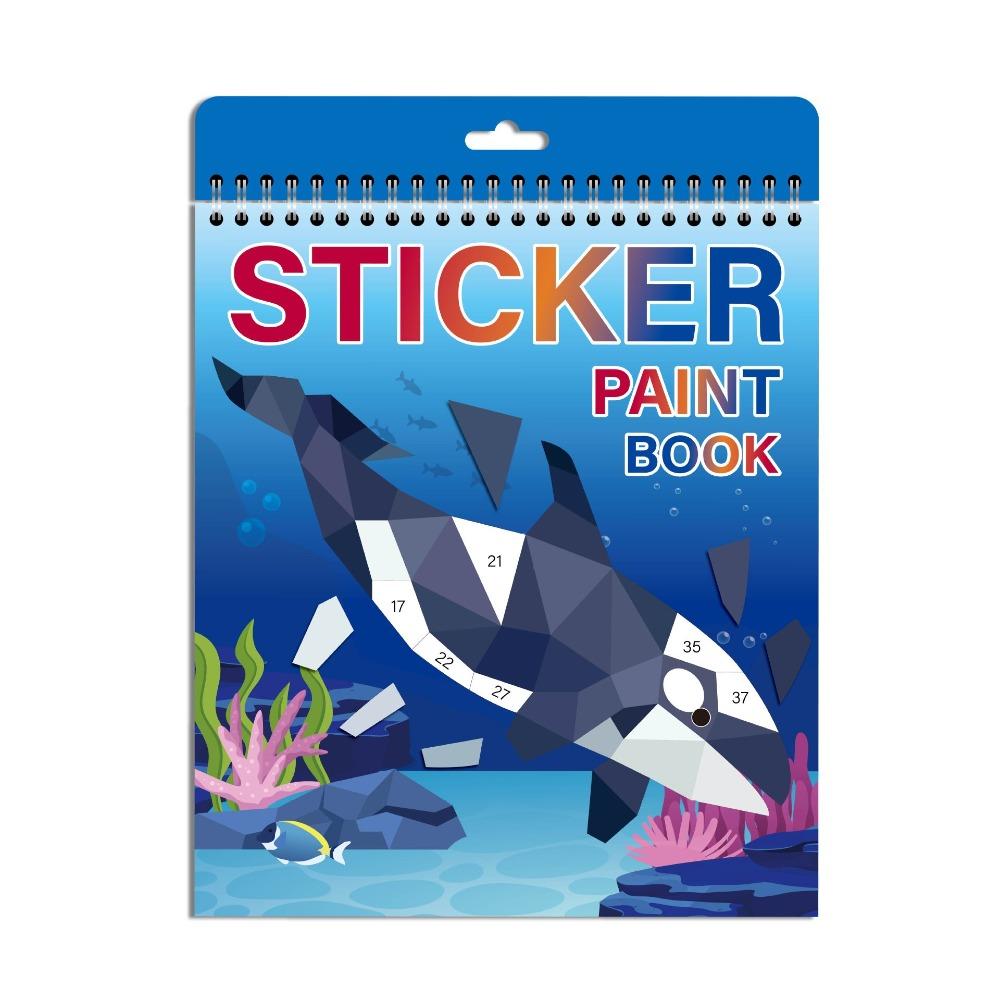 

Книга наліпок PET пазл Книга-пазл Каваї Мозаїка наліпка пазл Діти B