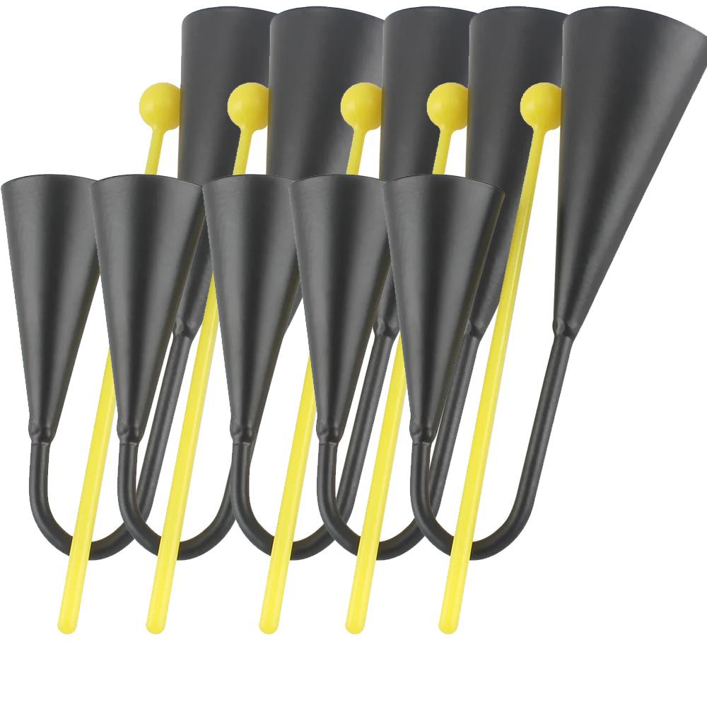 IRIN Two Tone Cowbell Metal Double Bell Binaural Cowbell Percussion Instrument Accessories with Drum Stick Children's Gifts