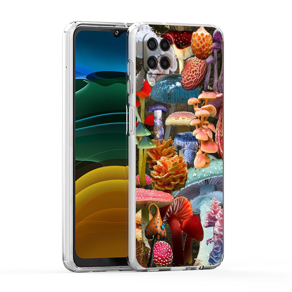 

Colorful Mushroom Soft TPU Cover for Samsung Galaxy A25 A23 A22 A52S A52 A55 A72 A51 A71 A41 A31 A13 5G Transparent Phone Case Samsung A23