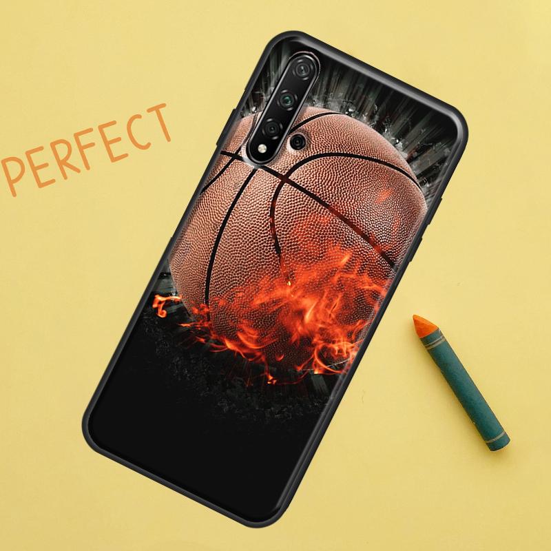 Basketball On Fire For Huawei Nova 5T 9 10 SE 7i 8i 11i 12i Y60 Y61 Y70 Y72 Y73 Y90 Y91 P20 P30 P40 Lite Case