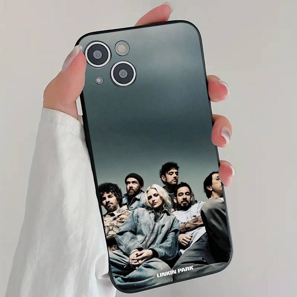 Rock Band L-Linkin Park Phone Case Cool Black Silicone Soft For IPhone 16 15 14 13 12 11 X XR Plus Pro Max Plus