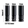 Wearable Socket Wrench 1/2\" 3pcs Set Black HSS Hard