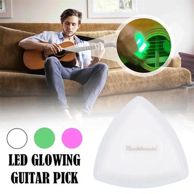 Automatic Lighting Luminous Pick Guitar Touch Guitar Glowing Plectrum Guitar LED Pick  Bass Ukulele