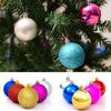 24Pcs 3/4/6cm Plastic Crafts Home Decor Xmas Hanging Ball Bauble Christmas Tree Decoration Drop Pendant