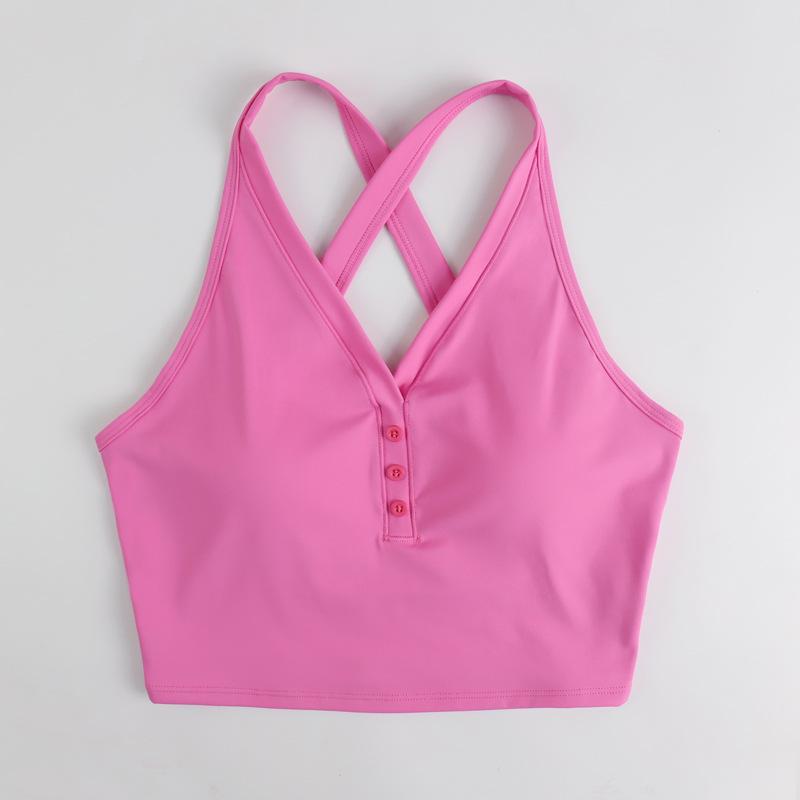 

Женский ударопрочный спортивный бюстгальтер с фиксированной подушечкой и перекрестной спинкой L