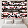 Custom Name Nutella Print Tapestry, Backdrop, Easy Setup, Ideal for Bedroom, Office & Living Room, with Aesthetic Wall Hanging Decor.