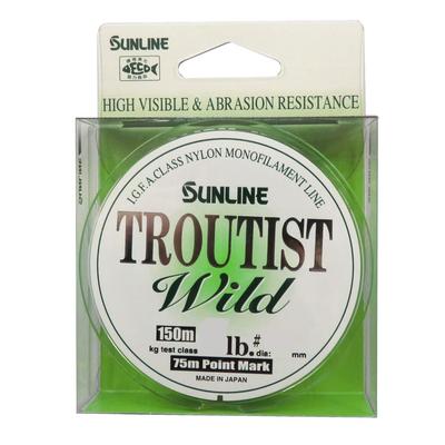 SUNLINE Troutist Wild Nylon Fishing Line, 150m, 1.5, 6lb, Super Matte Green