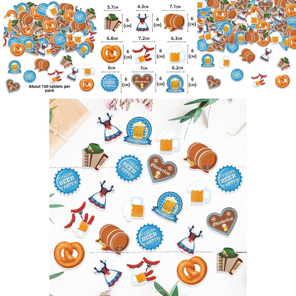 Munich Beer Festival Party Confetti With Paper Decor For Oktoberfest Celebrations