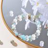 1 Piece Aura Quartz and Ocean Sediment Beaded Bracelet  Unisex  Homeopathic Crystal Jewelry  Brings Abundance  Prosperity