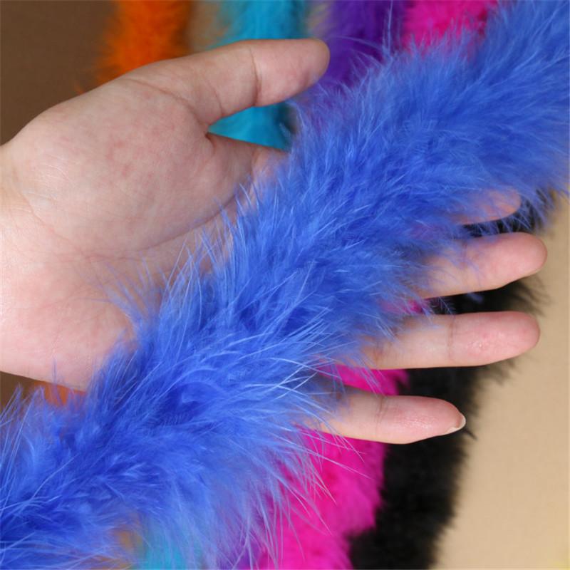 2 Meter dicke, flauschige Feder, weicher Federbesatz, Streifen für Hochzeit, Party, Kostüm, Bühne, Cosplay, DIY-Dekoration