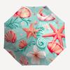 1pc Oceanic Elements Automatic Open/Close Folding Umbrella - Compact 8-Rib Design, Daily Use, Perfect Gift for Friends & Family yy260327081