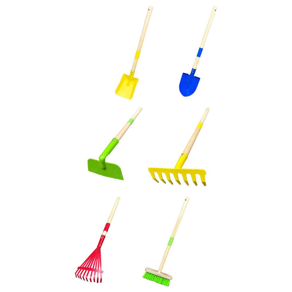 Hand Tool Detachable Portable Easy to Use with Wood Handle Gardening Toy Beach Toy for Garden Flower Farming Planting Household