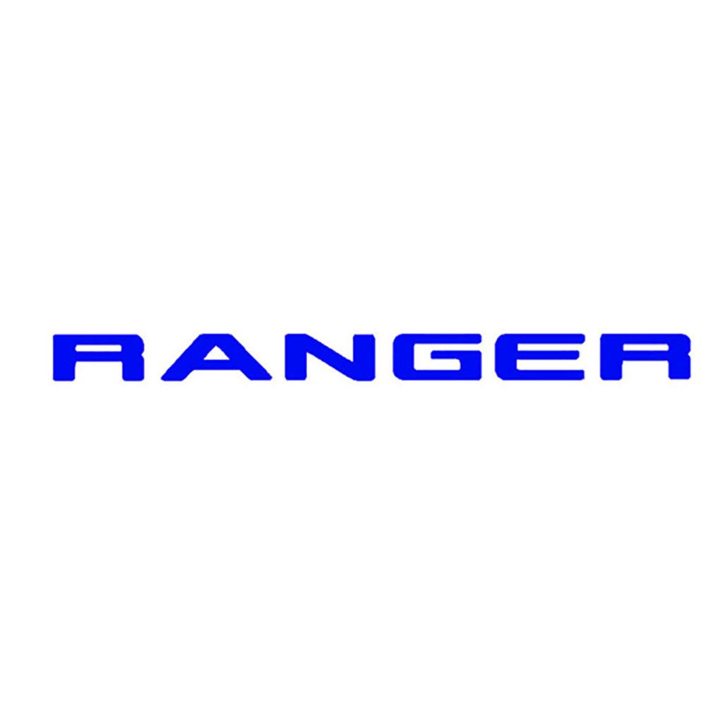 HXGR1 Grille Top Logo Letter For Ford Ranger Grills RANGER 3D Emblem Original Size ABS Sticker With Glue Chromium Styling 6 Color