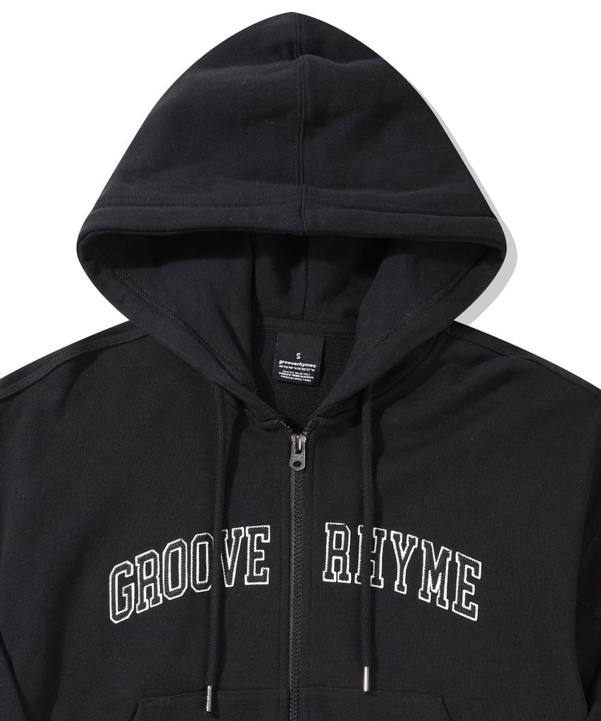 Groove Rhyme 3-Ply Terry Applique Logo Zip-Up Hoodie (2 Colors) (Frbrcxj502M)