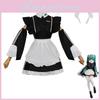 Hatsune Miku Maid Costume Sweet And Charming Black And White Dress For Cosplay Anime Fans