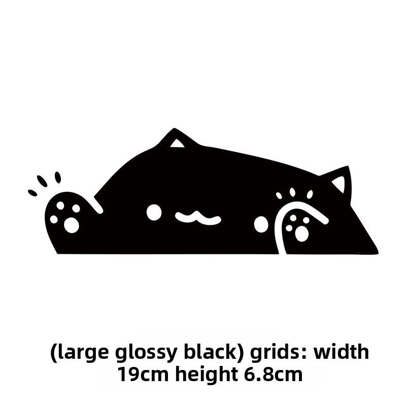 Cat Car Sticker Kitten Knocking on Window Cute Personality for Car Body Bumper Windows Motorcycle Laptop Wall Auto Accessories