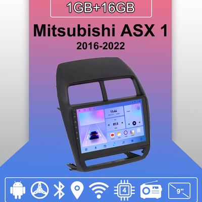 Autoradio Android Auto Carplay Pour Mitsubishi ASX 1 2016-2022 Lecteur Multimédia Unité Principale Stéréo Navigation GPS BT WIFI 1+16GB