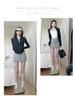 Douyin-Style Grey A-Line High-Waist Sporty Mini Skirt for Women - Summer 2025